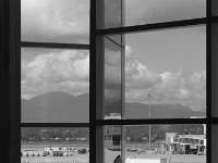17650-14CrLeBw - Vancouver Airport, waiting for flight   Each New Day A Miracle  [  Understanding the Bible   |   Poetry   |   Story  ]- by Pete Rhebergen